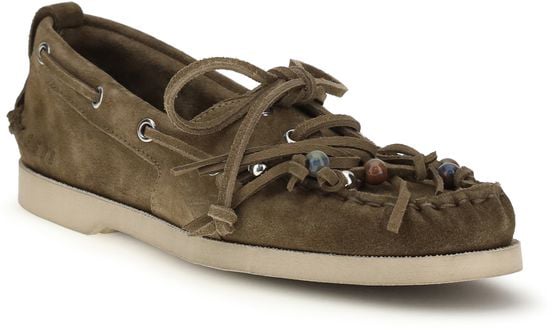 Golden Goose Bicolor Calf Leather Bos Taurus Slip-On Loafers
