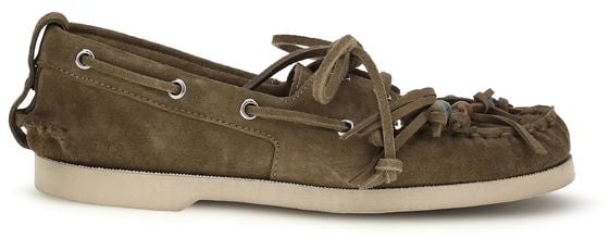 Golden Goose Bicolor Calf Leather Bos Taurus Slip-On Loafers