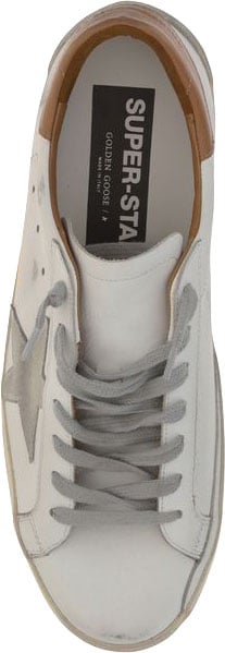 Golden Goose White Leather Superstar Sneakers