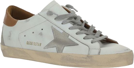 Golden Goose White Leather Superstar Sneakers