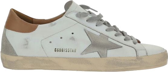 Golden Goose White Leather Superstar Sneakers