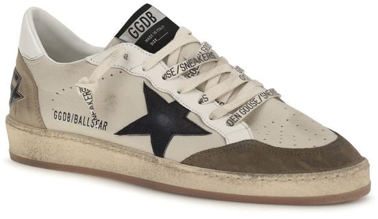Golden Goose White Calf Leather Bos Taurus Low Top Sneakers