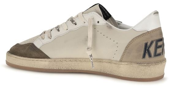 Golden Goose White Calf Leather Bos Taurus Low Top Sneakers