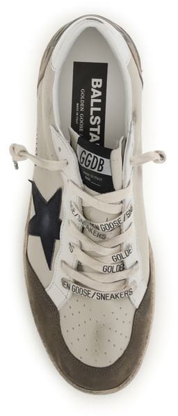 Golden Goose White Calf Leather Bos Taurus Low Top Sneakers