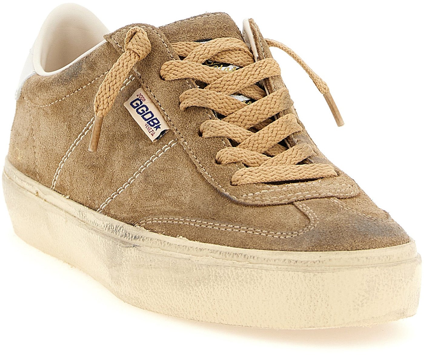 Golden Goose Brown Cowhide Low Top Sneakers