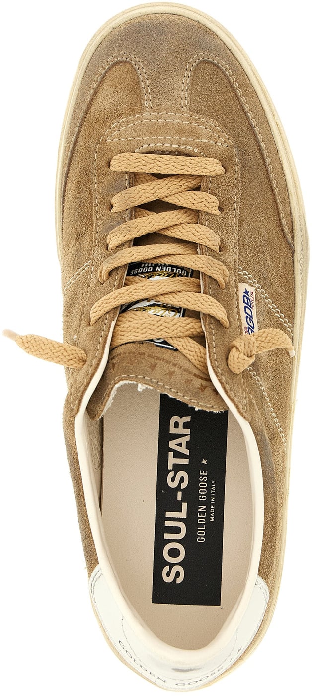 Golden Goose Brown Cowhide Low Top Sneakers