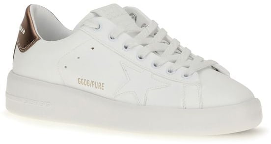 Golden Goose White Calf Leather Bos Taurus Low Top Sneakers