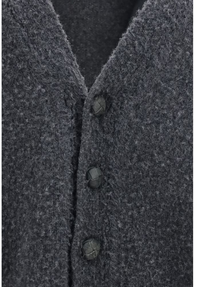 Golden Goose Gray Wool Oves Aries Cardigan