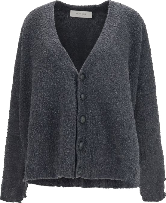 Golden Goose Gray Wool Oves Aries Cardigan