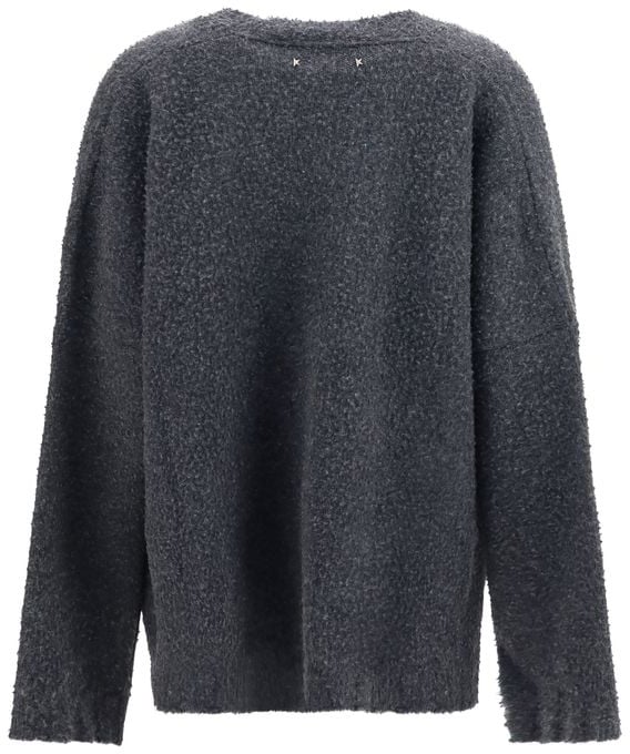 Golden Goose Gray Wool Oves Aries Cardigan