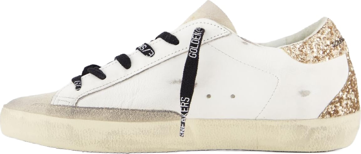 Dames Super-Star Sneaker Wit/Glitter