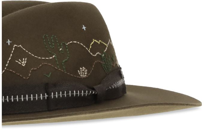 Golden Goose Bicolor Wool Oves Aries Fedora
