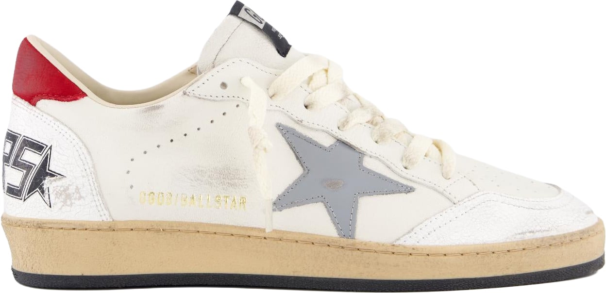 Heren Ball Star Sneaker Wit/Grijs