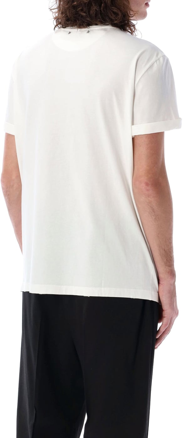 Tshirt Distressed Bianco