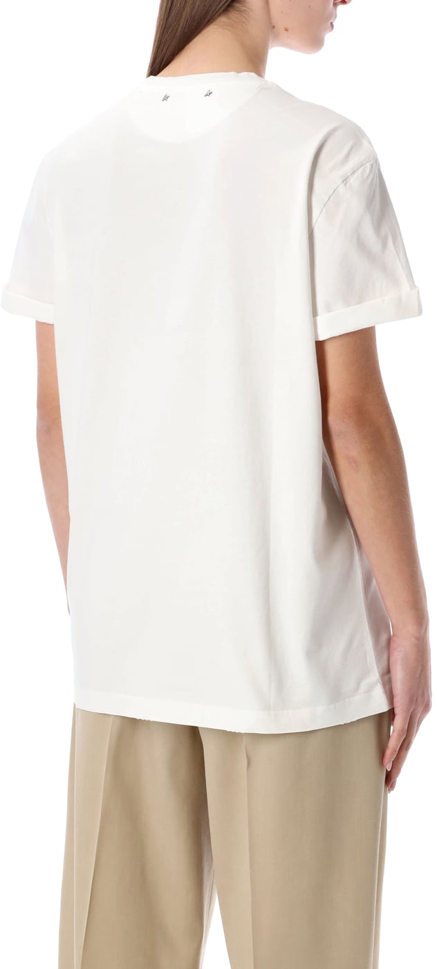 Tshirt Distressed Bianco