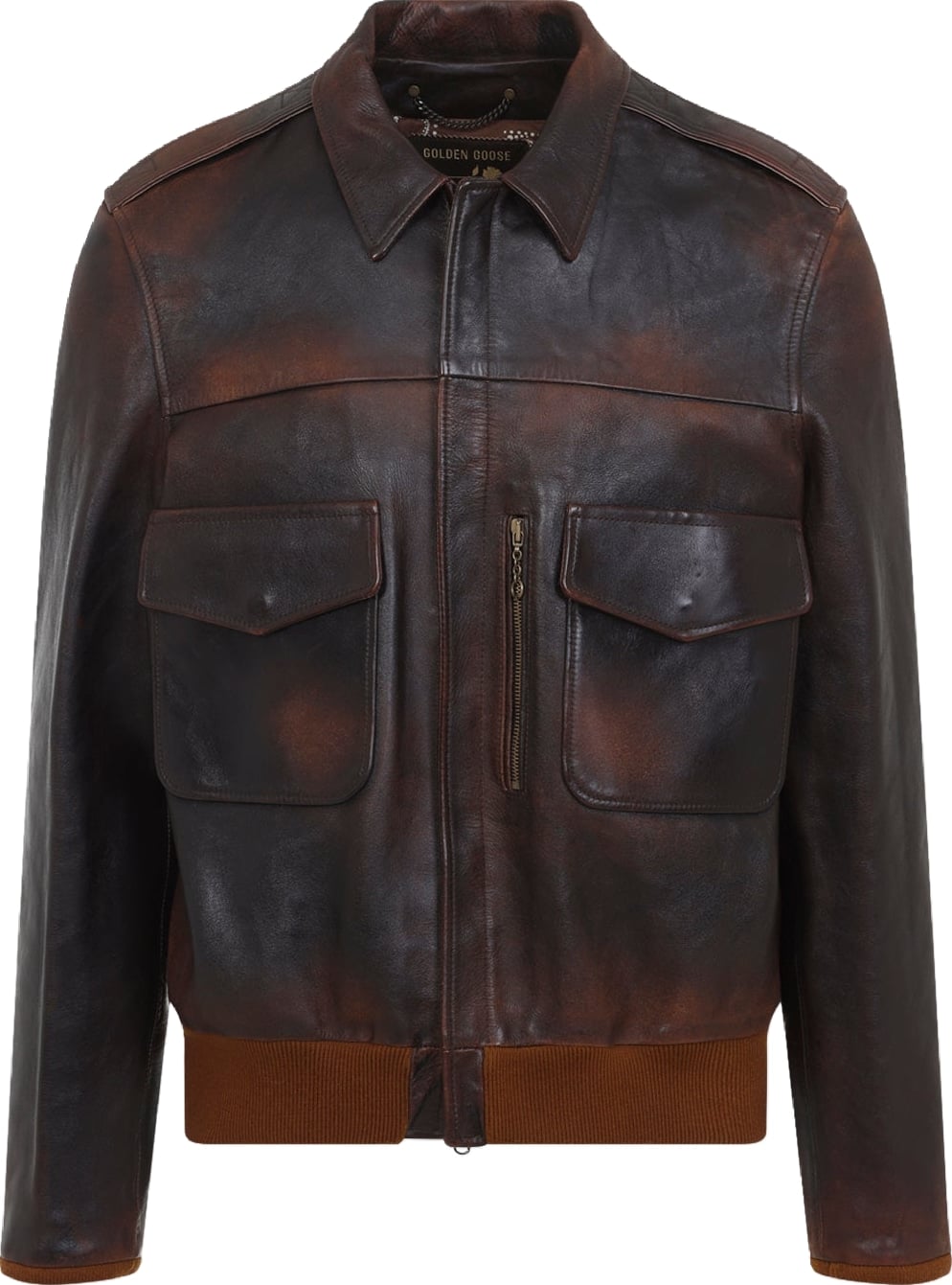 Golden Goose Leather Bomber Jacket