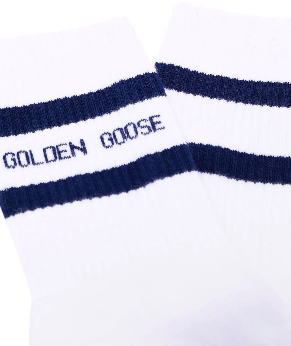 socks high rib/stripes/golden goose divers