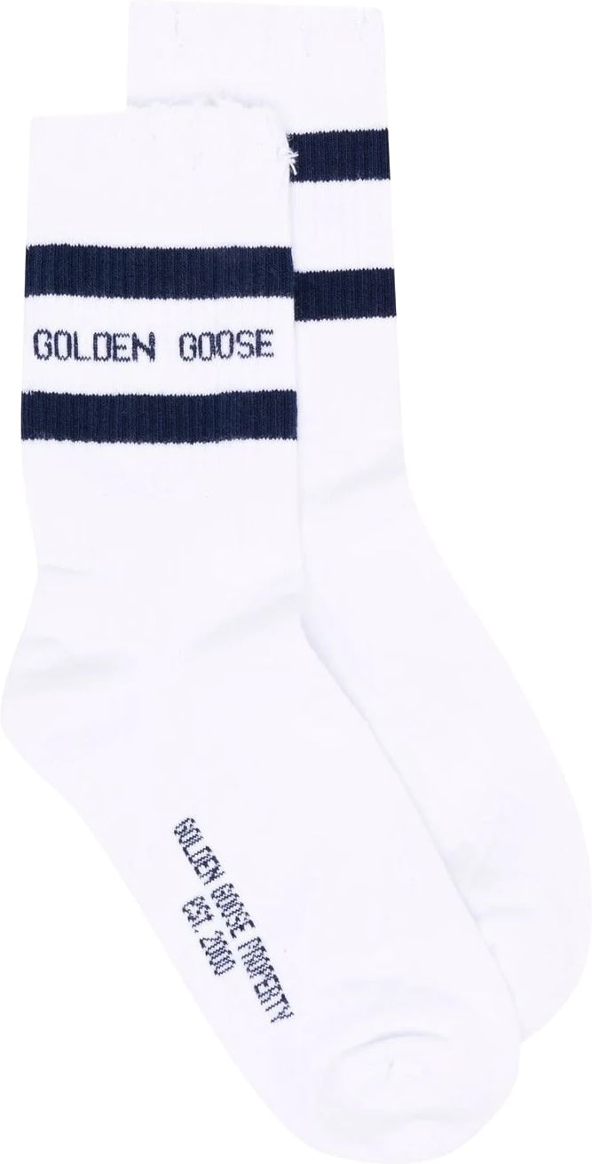 socks high rib/stripes/golden goose divers