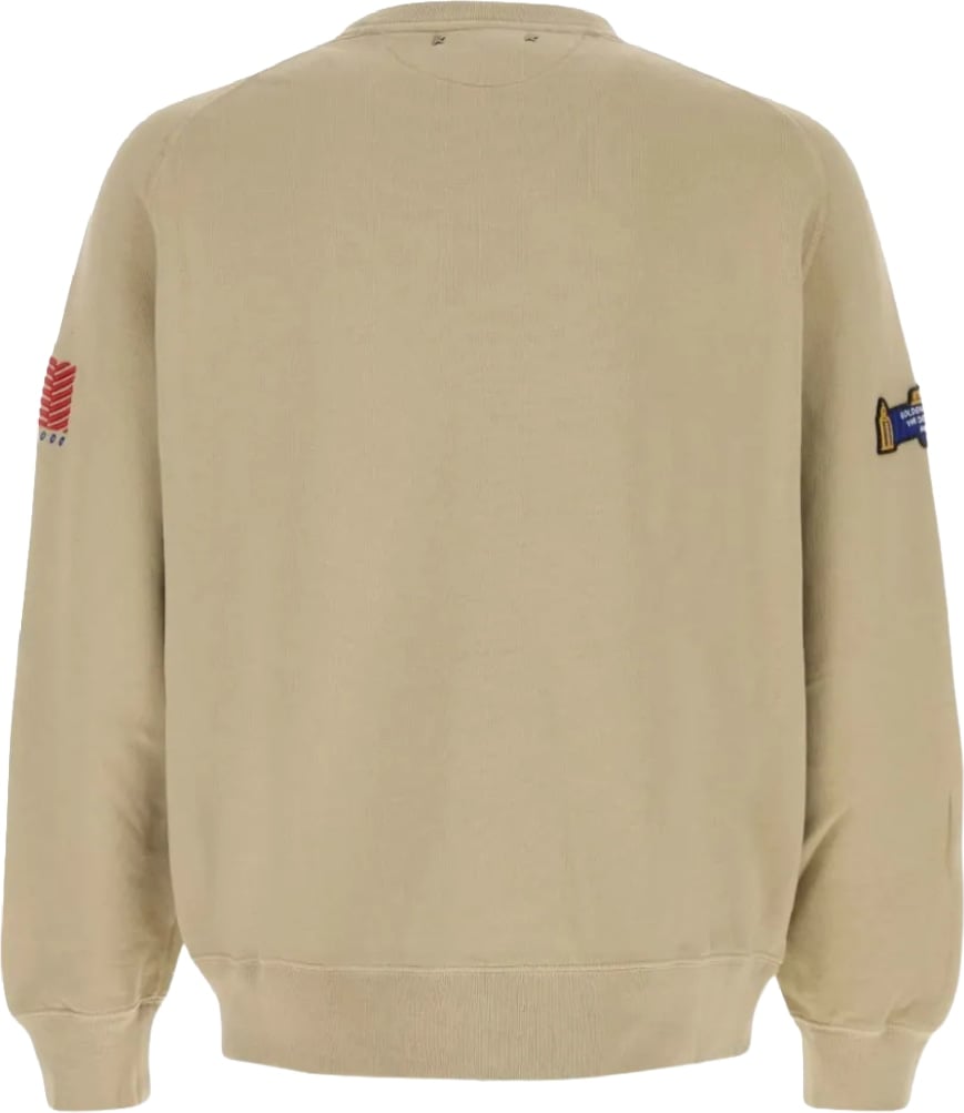 Golden Goose Graphic-Print Men's Sweatshirt Beige