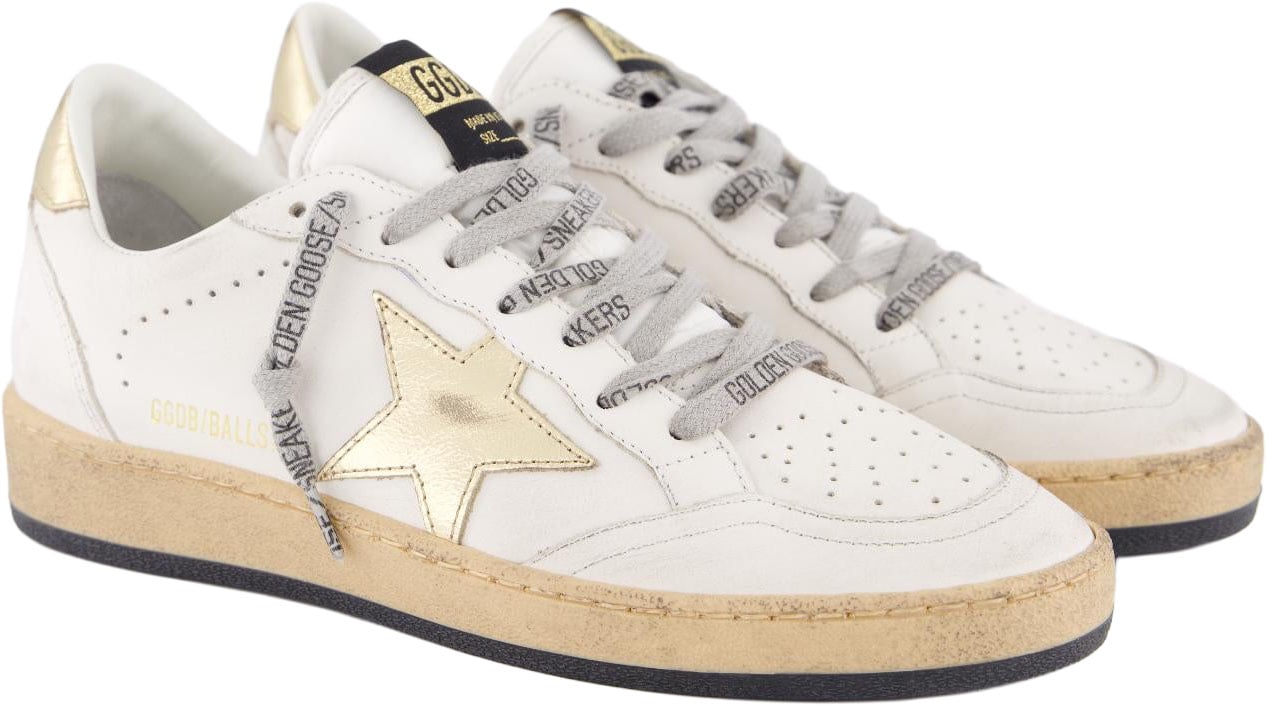 Dames Ball Star Sneaker Wit/Goud