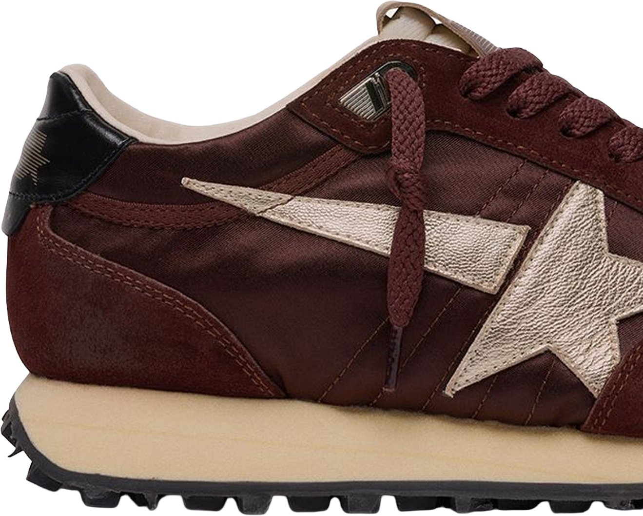 Dames Sneakers met vintage finish Bordeauxrood