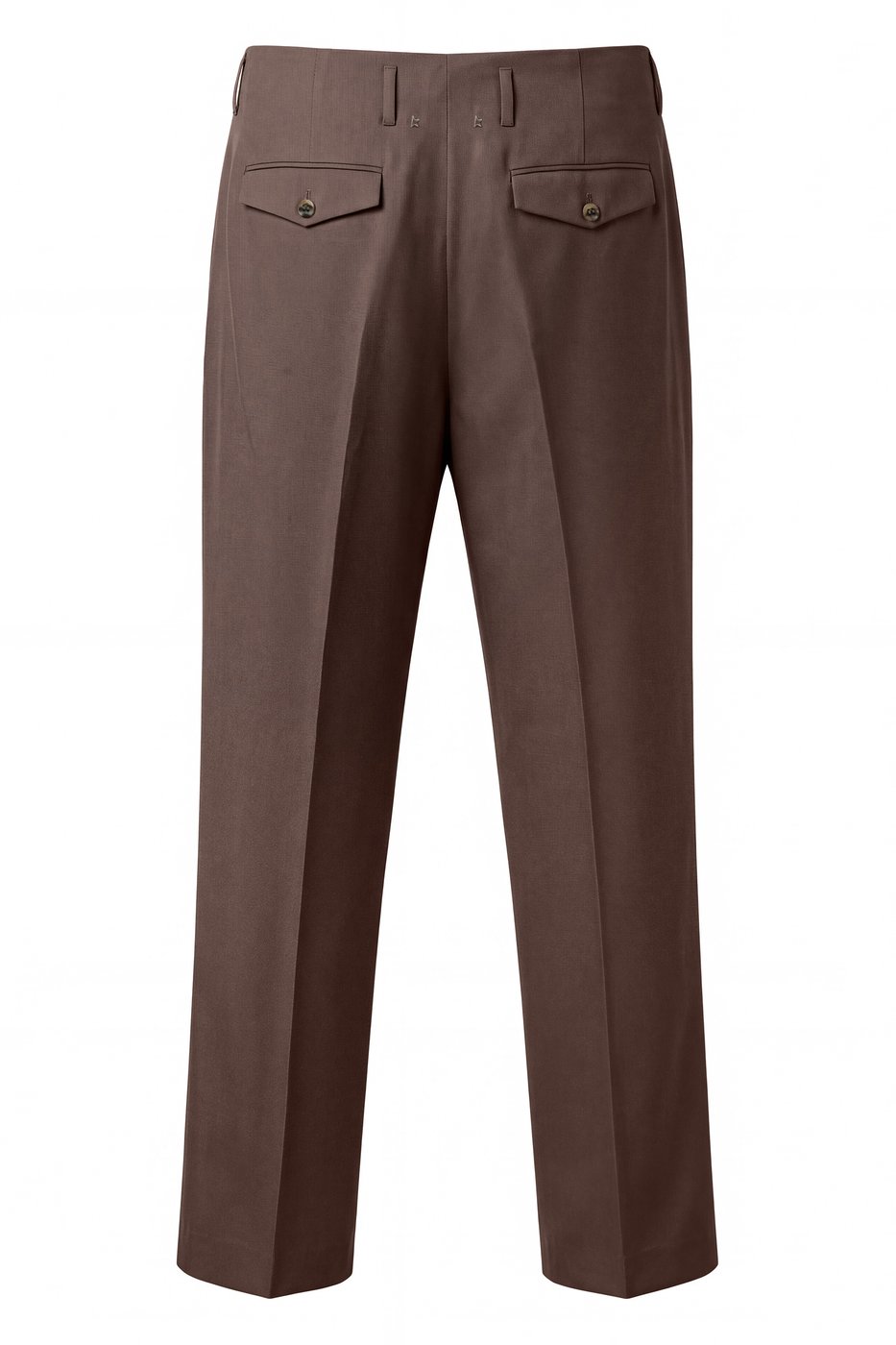 Leather pants with pleats