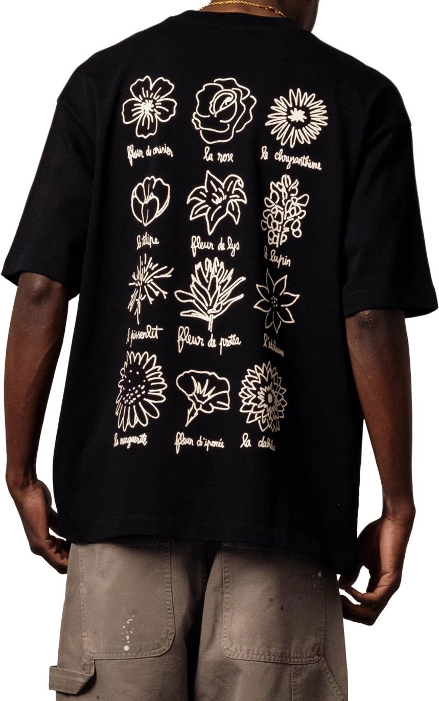 Goodies Sportive Le Fleuriste Tee Zwart