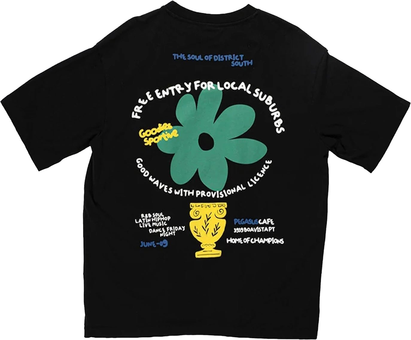 Goodies Sportive Local Suburbs T-Shirt Zwart