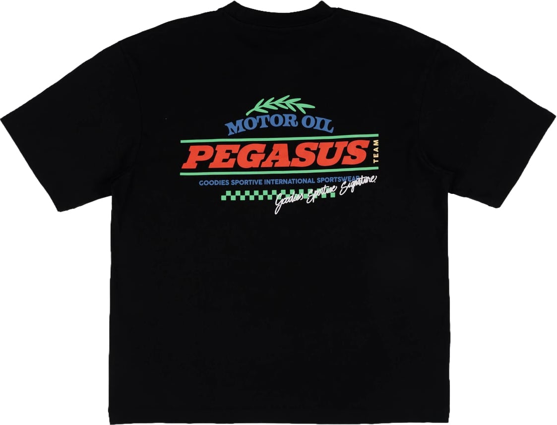 Goodies Sportive Motor Oil Tee Zwart