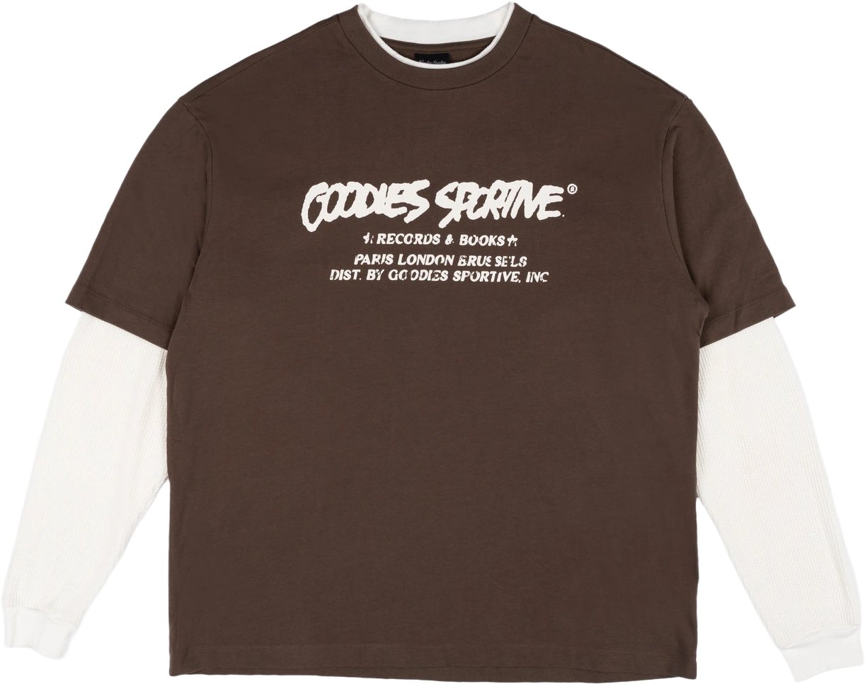 Goodies Sportive Records Longsleeve Bruin