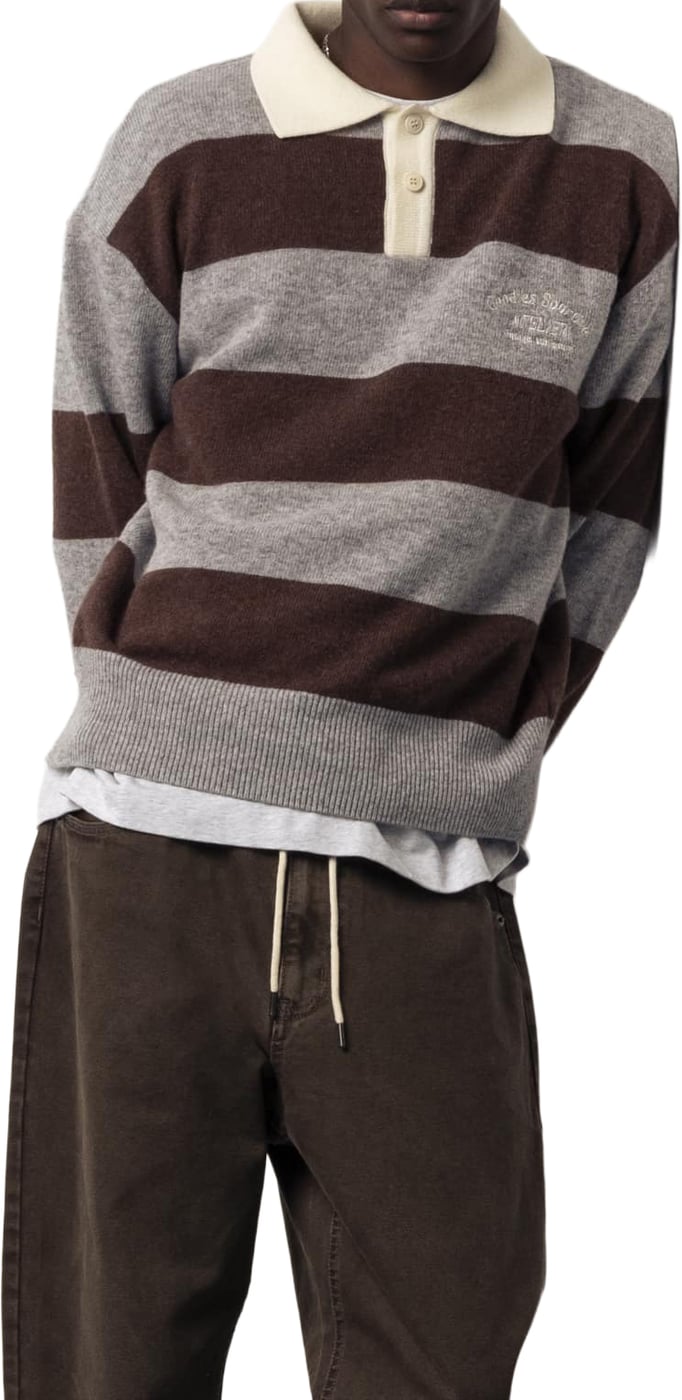 Goodies Sportive - Shitake polo - SP26 - Brown/grey