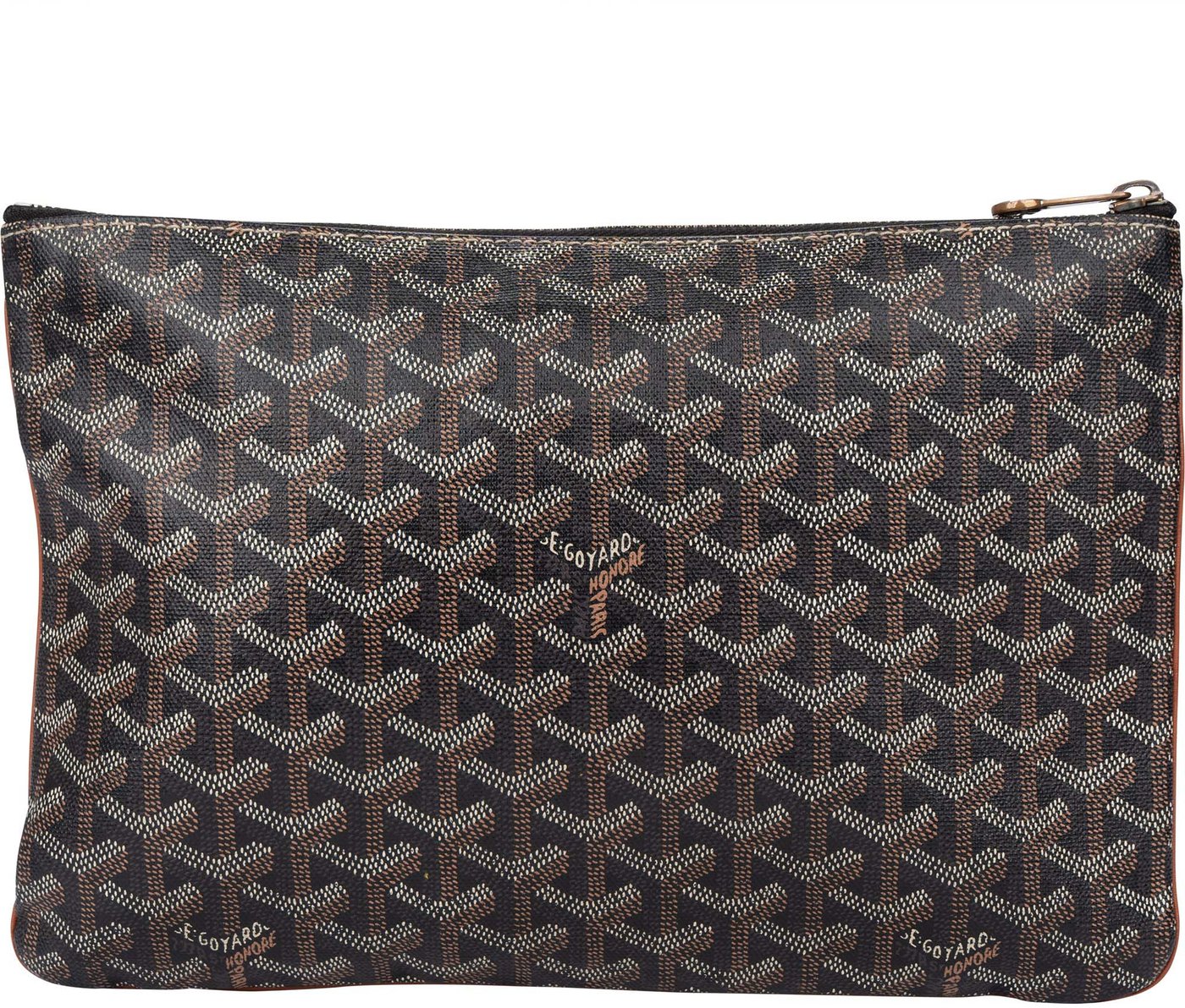 Goyard Noir Goyardine Monogram Clutch