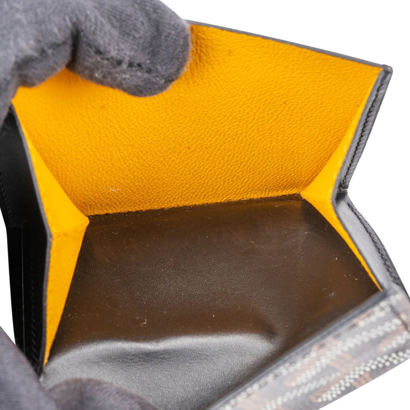 Goyard Goyardine Monogram Bifold Card Holder Wallet