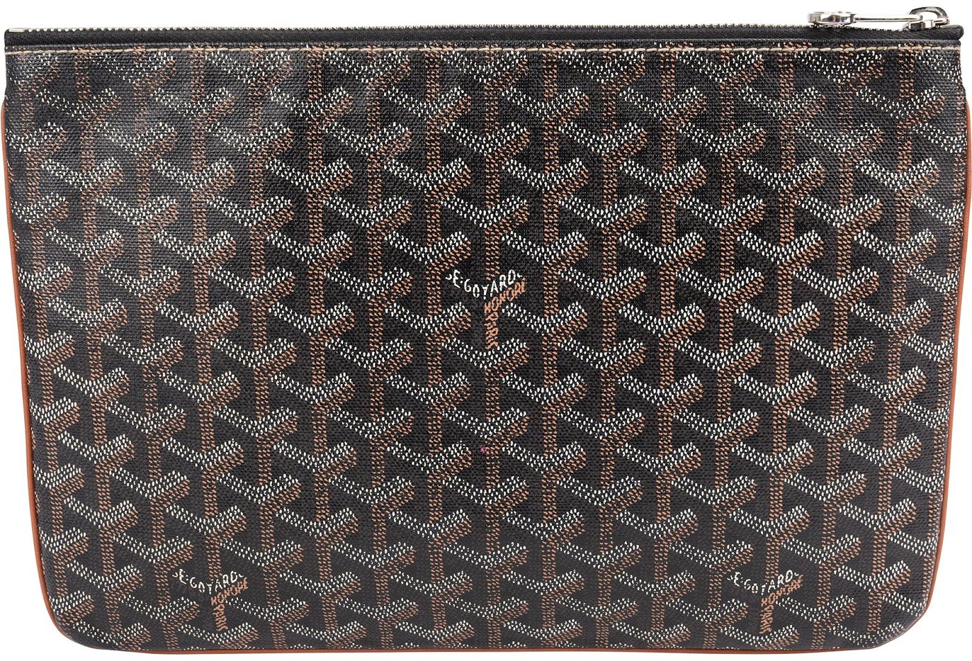 Goyard Monogram Goyardine Canvas Senat MM Clutch