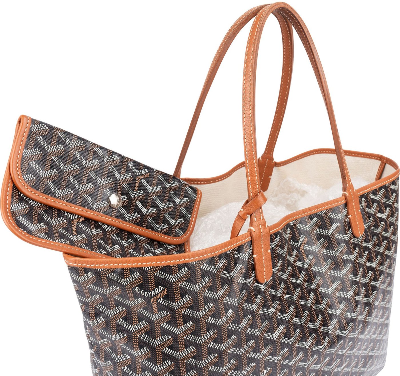 Goyard Goyardine Monogram Saint Louis PM Handbag
