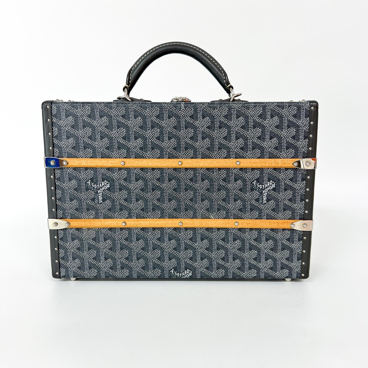 Goyard Grand Hotel Trunk Coated Canvas PM