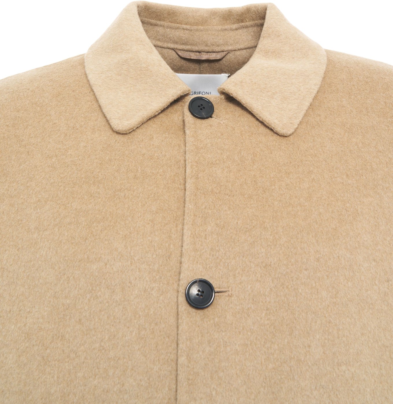 Coat in wool with alpaca