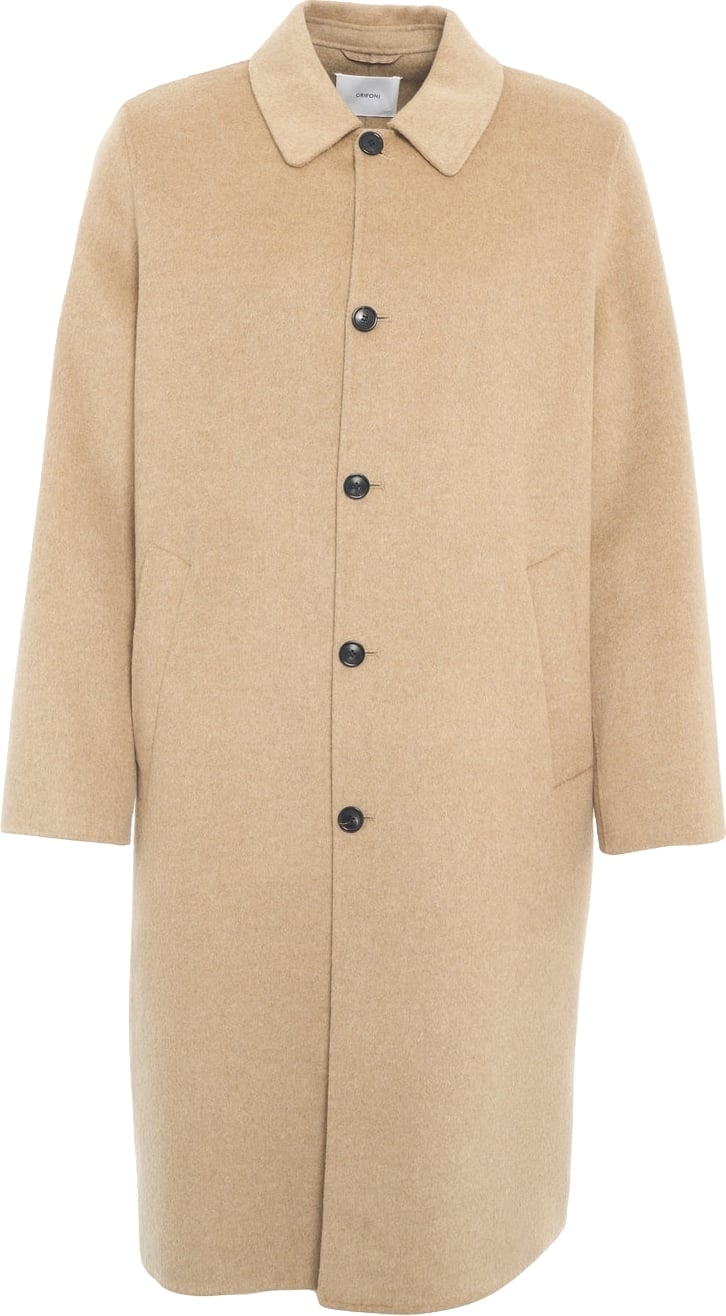 Coat in wool with alpaca