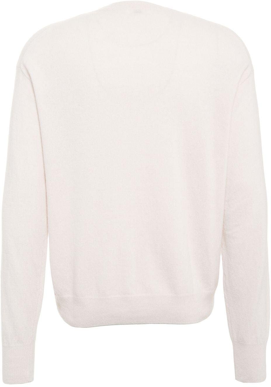 Sweater with button placket