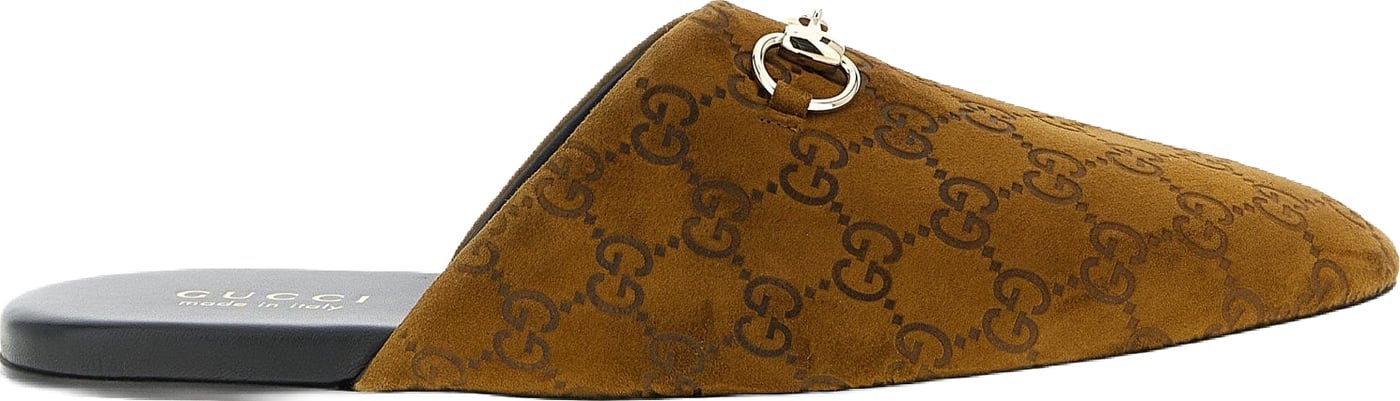 Gucci Sabot Suede Horsebit