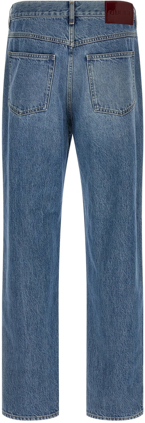 Gucci Délavé Effect Denim Jeans