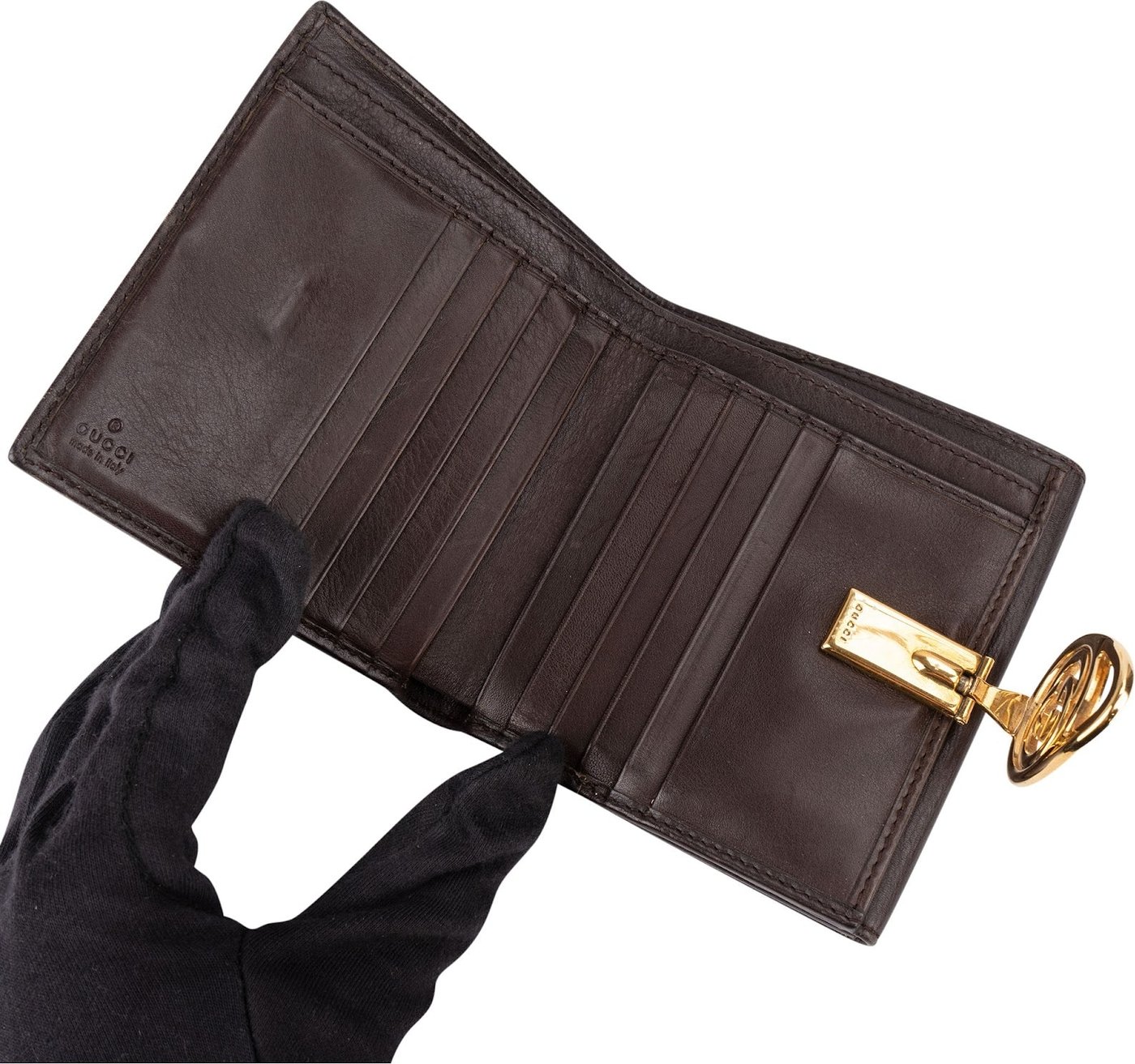 Gucci Guccissima Leather Interlocking GG Wallet