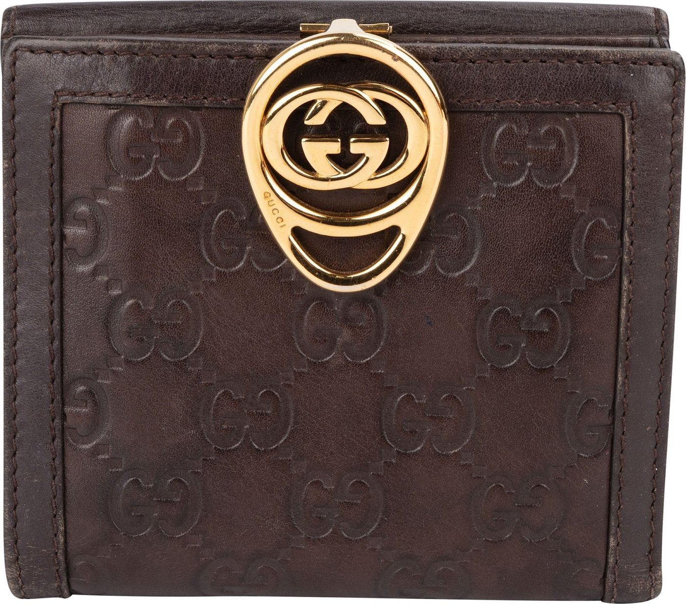 Gucci Guccissima Leather Interlocking GG Wallet