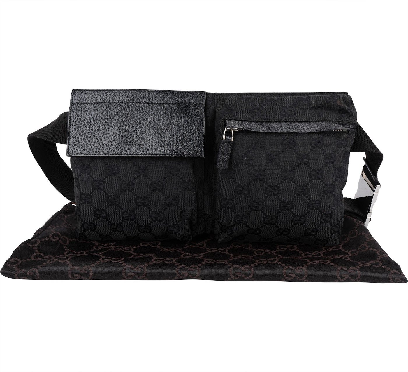 Gucci Monogram GG Belt Crossbody Bag