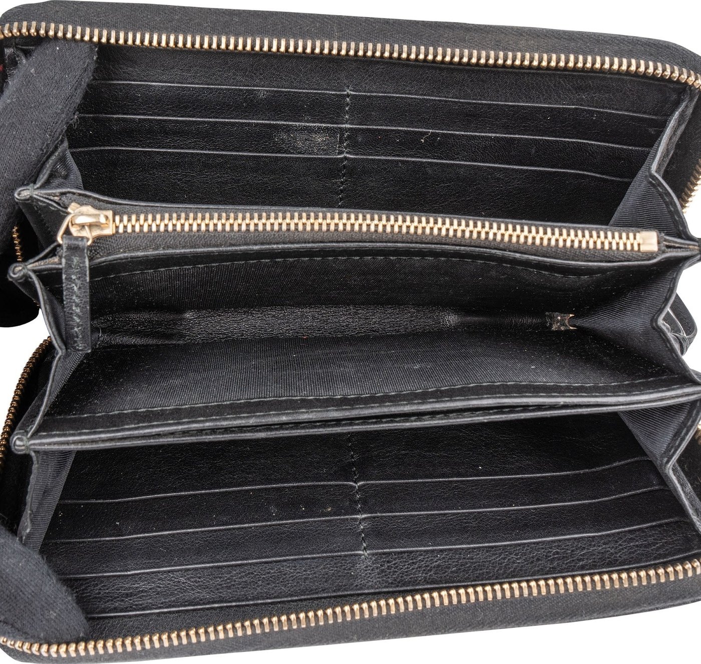 Gucci Guccissima Leather Zip Around Wallet