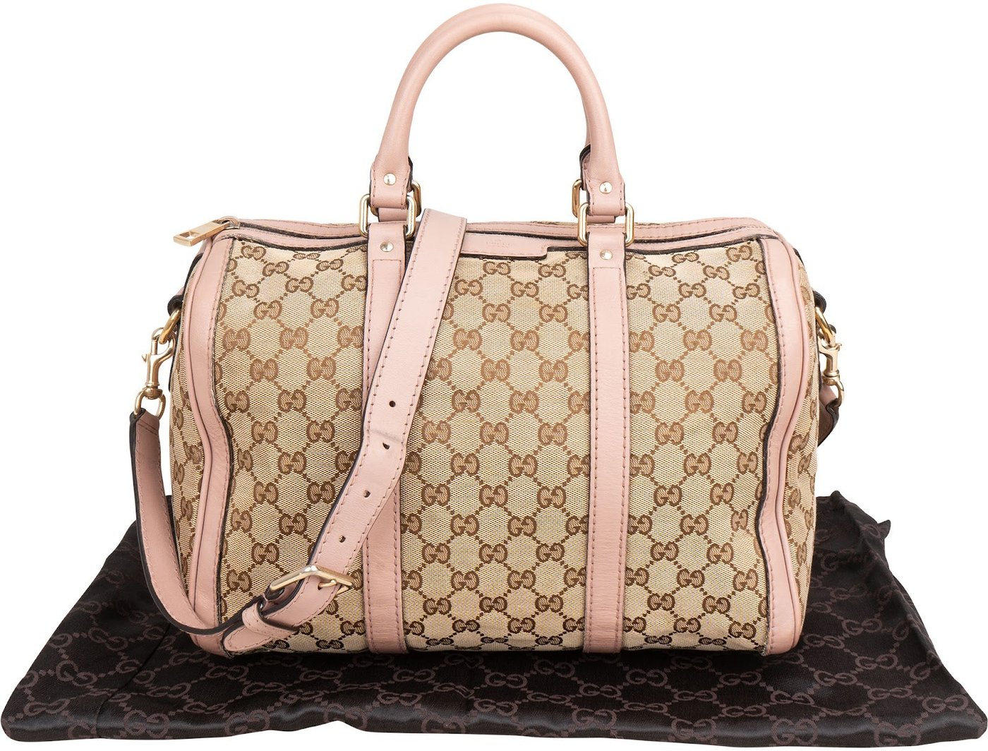 Gucci Monogram GG Canvas Joy Boston Handbag