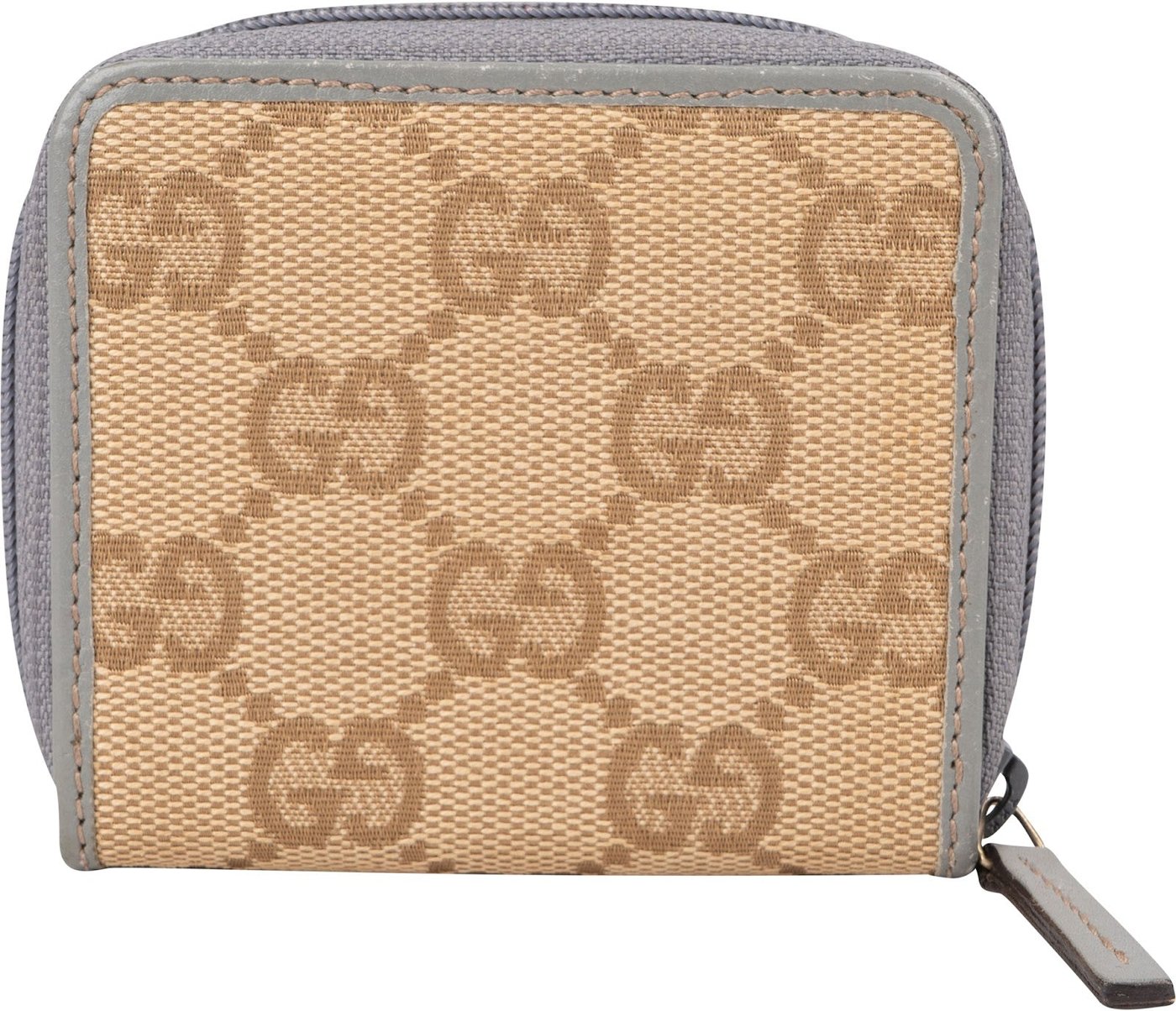 Gucci Monogram GG Canvas Zip Around Coin Wallet