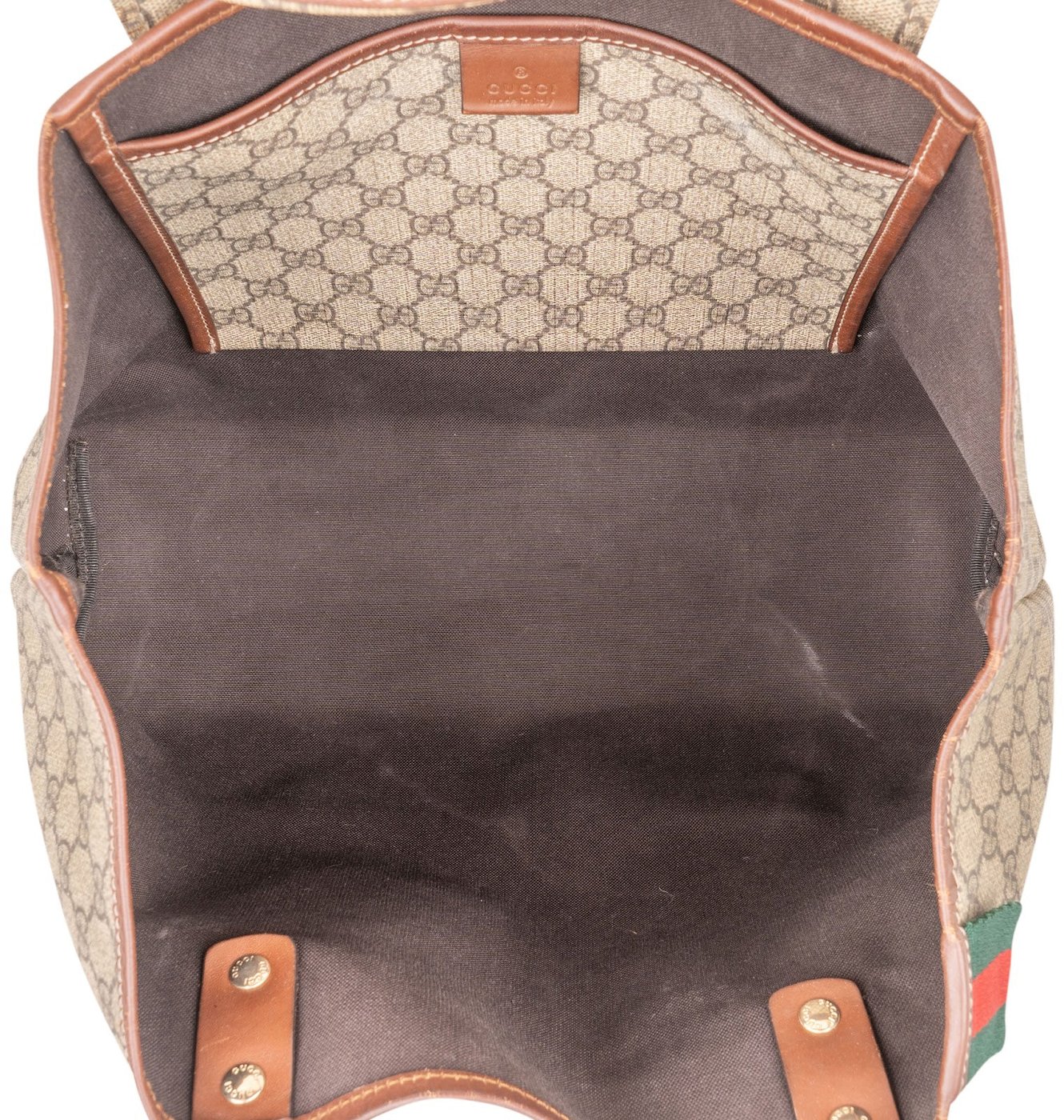Gucci Monogram GG Supreme Web Tote Handbag