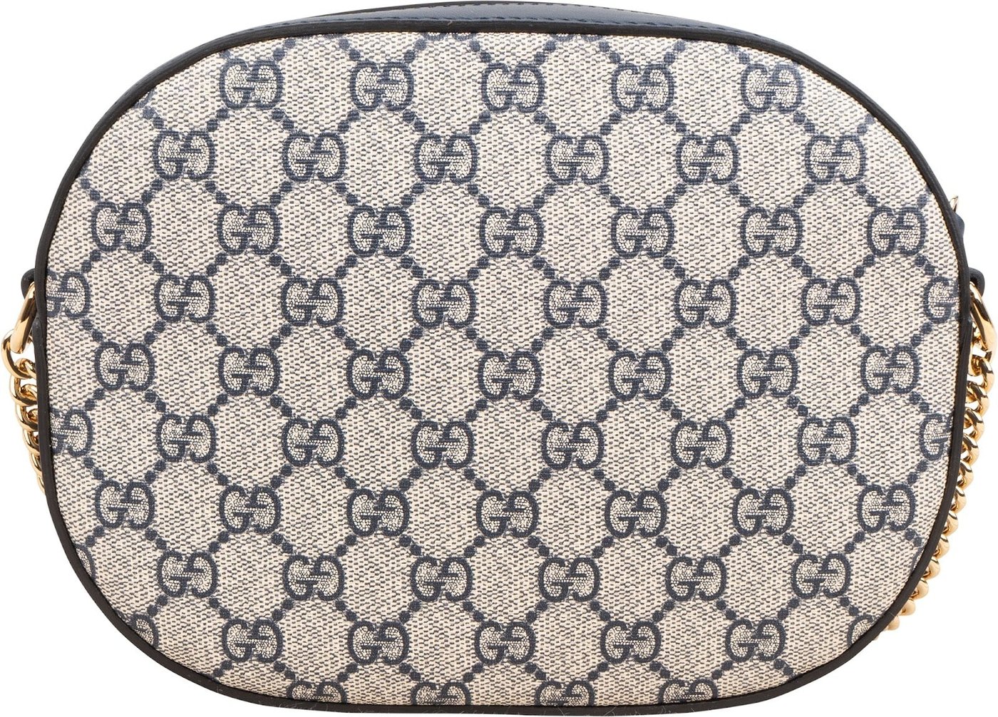 Gucci Monogram GG Supreme Small Oval Crossbody Bag