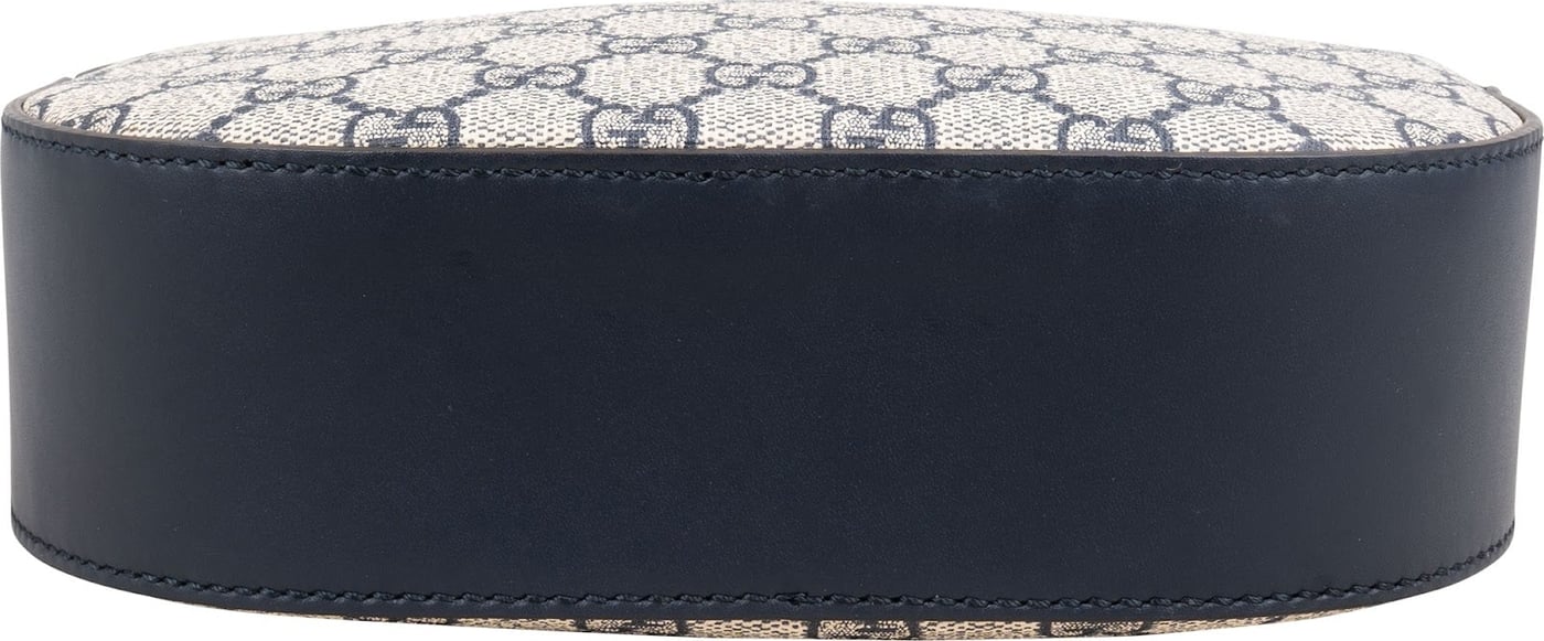 Gucci Monogram GG Supreme Small Oval Crossbody Bag
